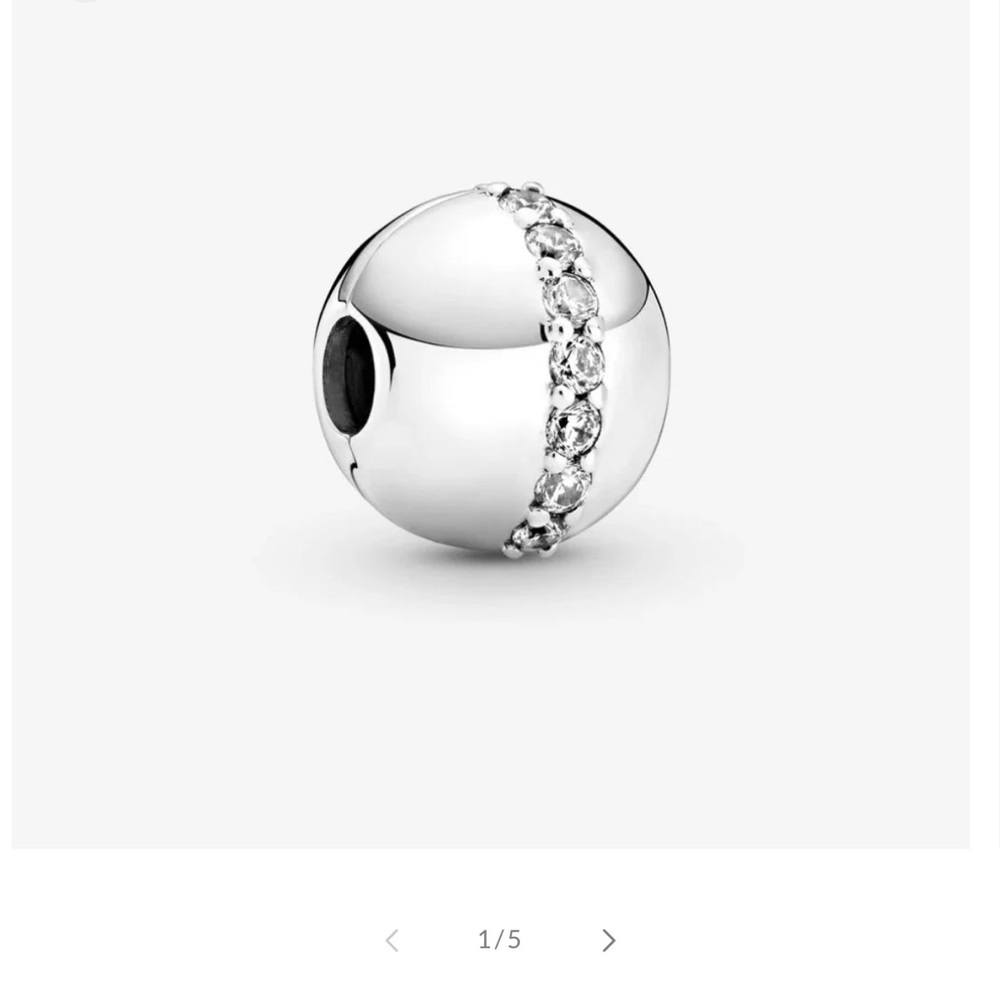 Pandora Silver Bracelet with Rhinestone Accents - Picture 6 of 6